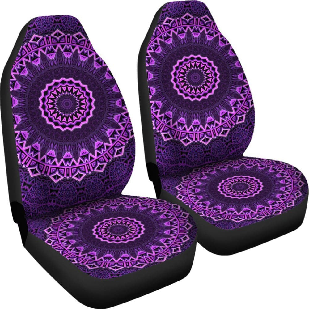 Purple Mandala Car Seat Covers