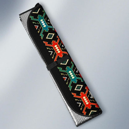 Tribal Colorful Pattern Native American PrideD Auto Sun Shades