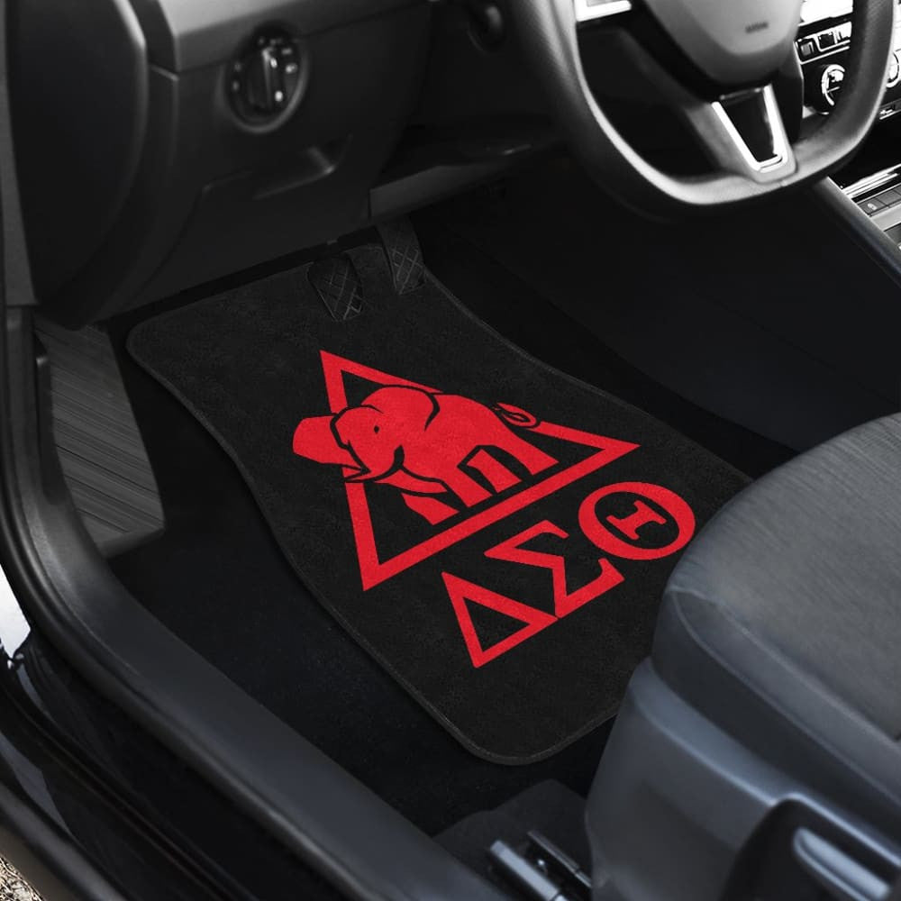 Delta Sigma Theta Sorority Black Red Amazing Car Floor Mats