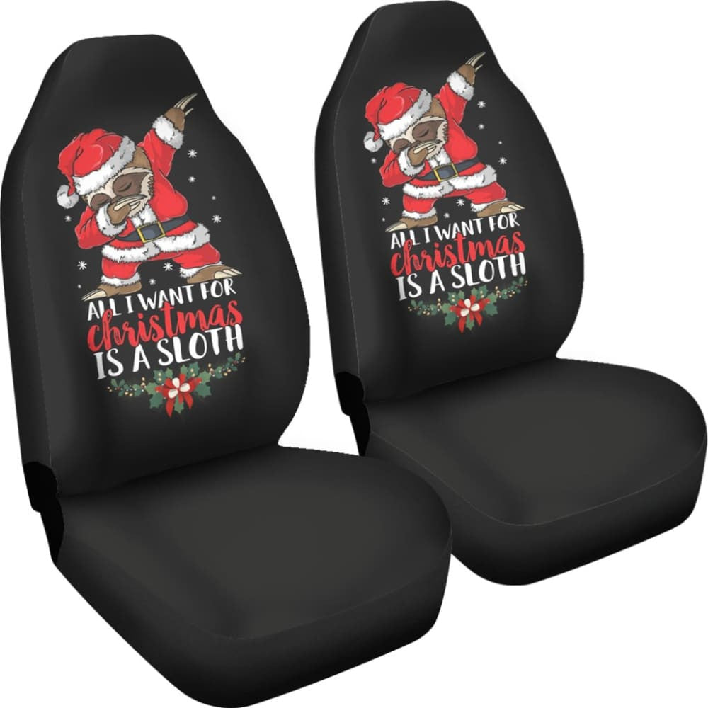 All I Want For Christmas Is A Sloth Car Seat Covers