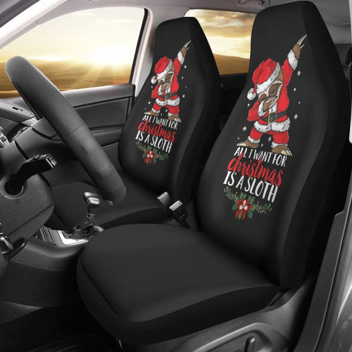 All I Want For Christmas Is A Sloth Car Seat Covers