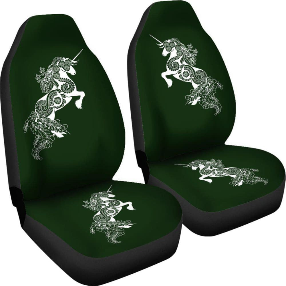 Mandala Unicorn Olive Car Seat Covers Amazing Gift Ideas