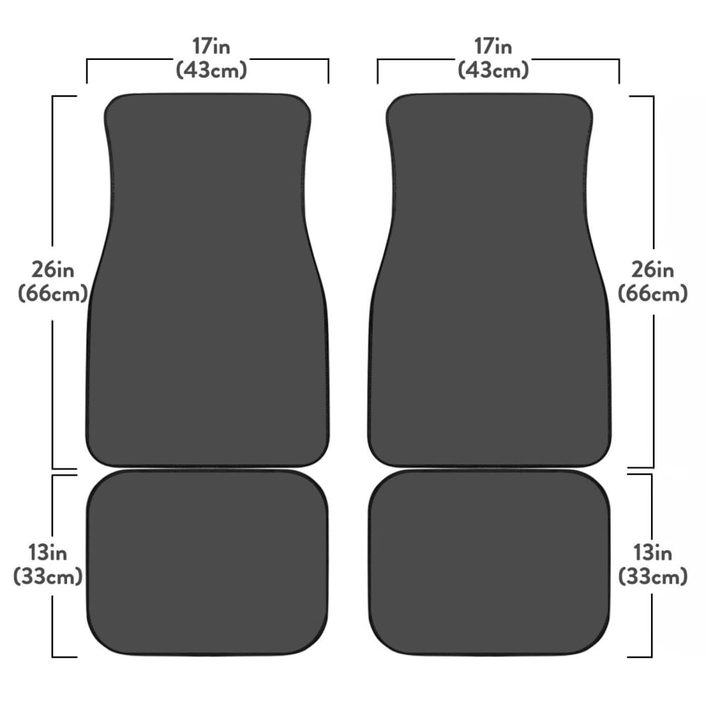 Sunflower Butterfly Front And Back Car Mats