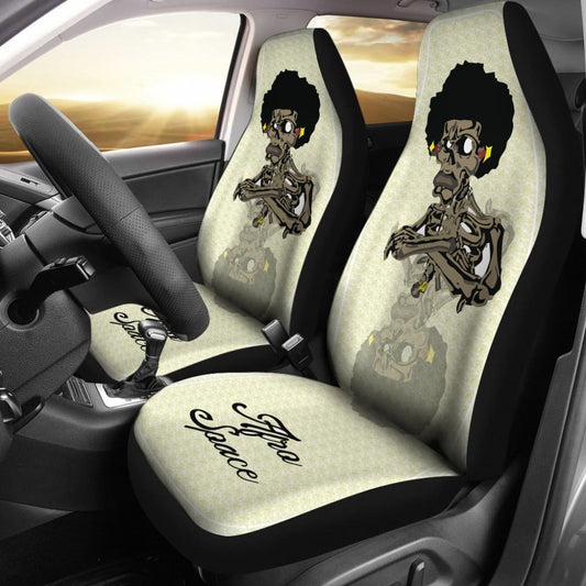 Afro Space Cross Armed Car Seat Covers