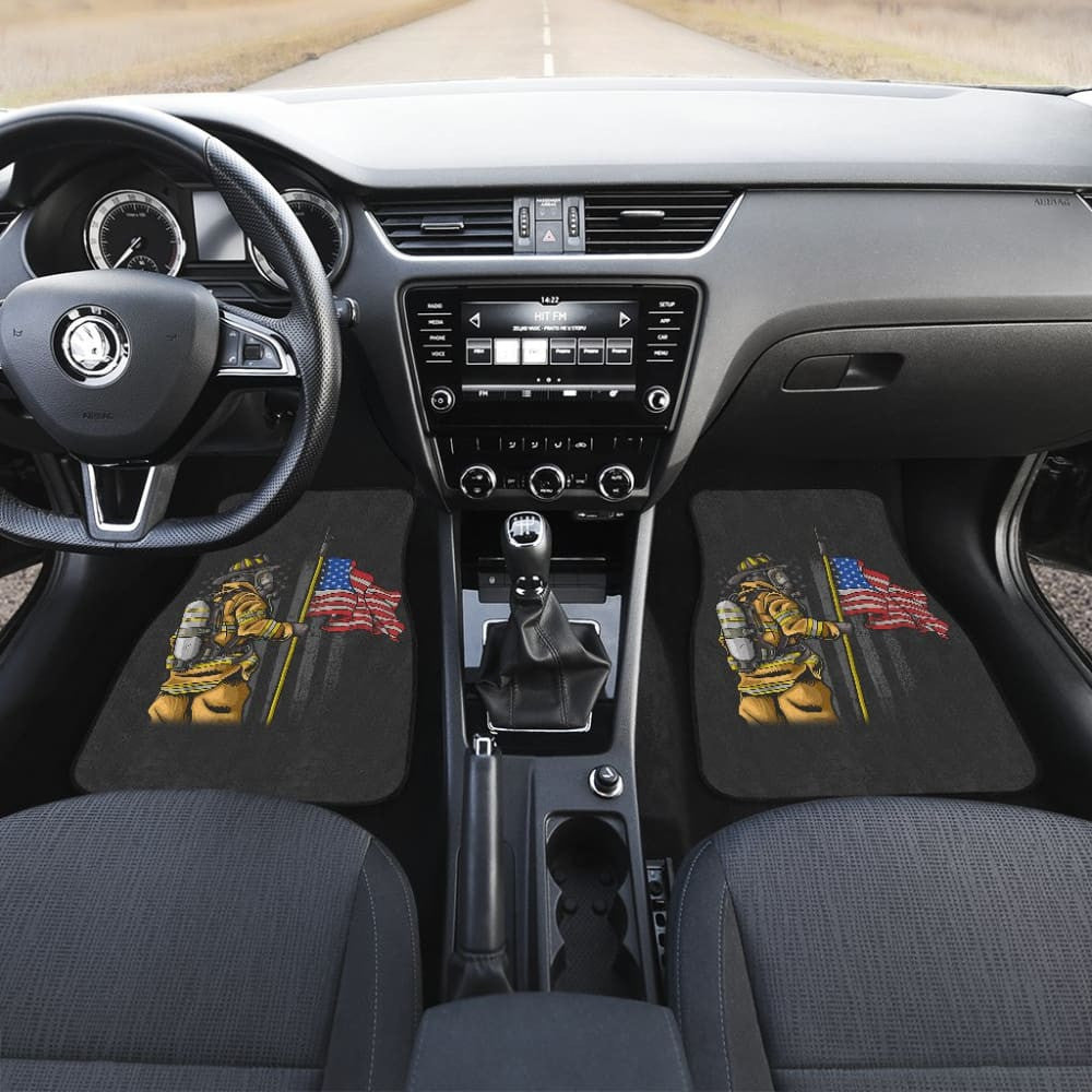First Responders Firefighter Patriotic Car Floor Mats