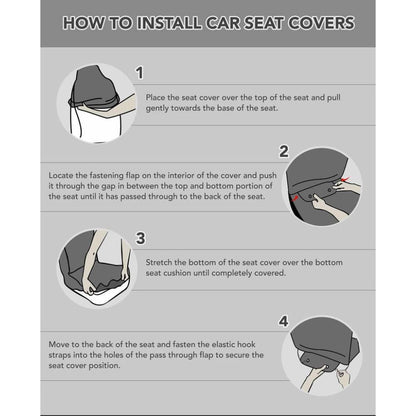 Westie Flower Car Seat Covers