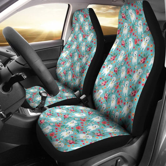 Westie Flower Car Seat Covers