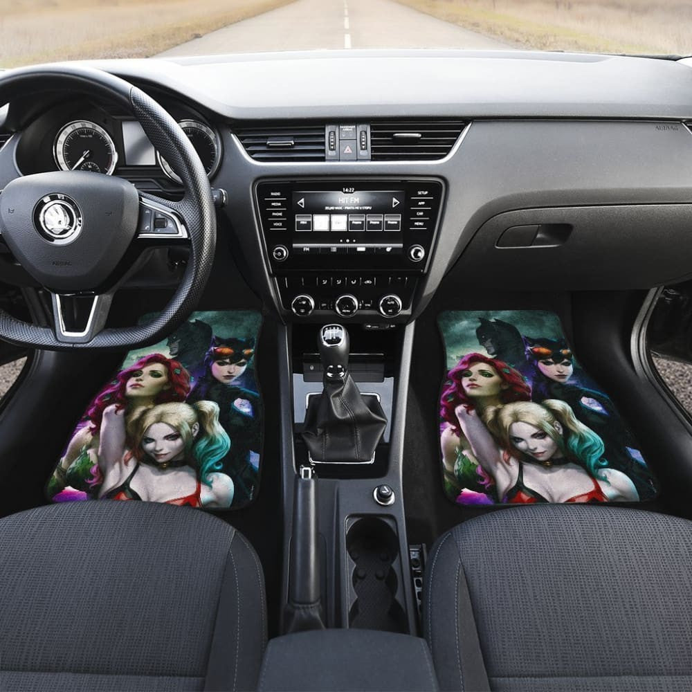 Batman Mera Harley Queen Cat Woman Car Floor Mats