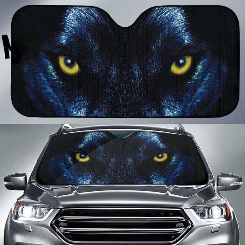 Blue Wolf Eyes Car Auto Sun Shades
