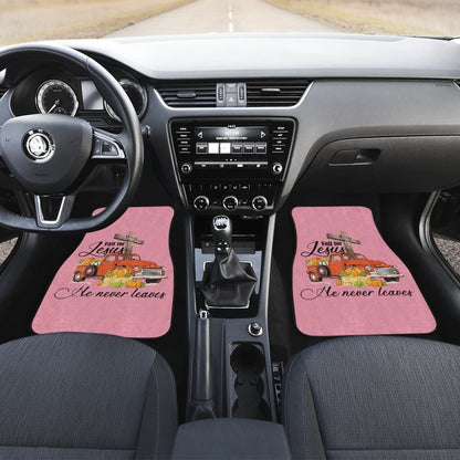 Fall For Jesus He Never Leaves God Lovers Car Floor Mats