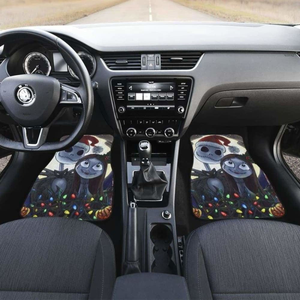 Jack And Sally Car Floor Mats Nightmare Before Christmas Cartoon Amazing