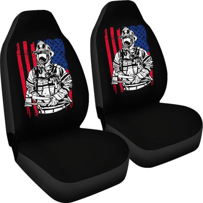 Firefighter First In, Last Out Car Seat Covers
