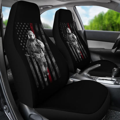 Firefighter Hero American Flag Style Car Seat Covers
