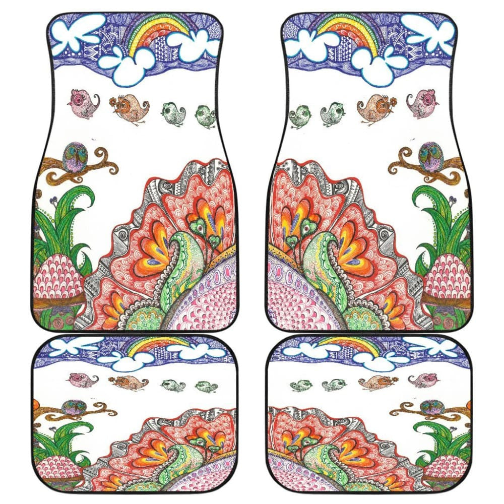 Happy Owls Car Floor Mats