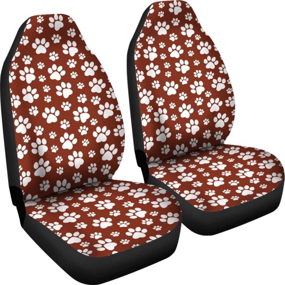 Paw Prints Front Car Seat Covers