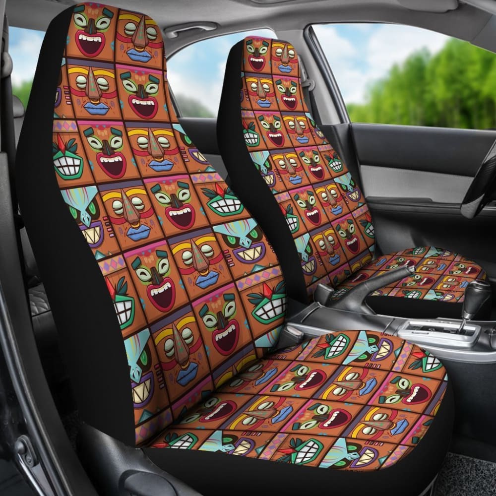 Hawaii Tiki God Car Seat Covers