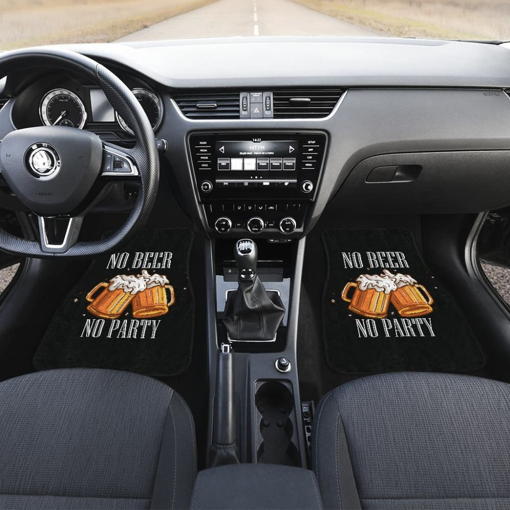 No Beer No Party Alcoholic Drunk Funny Car Floor Mats