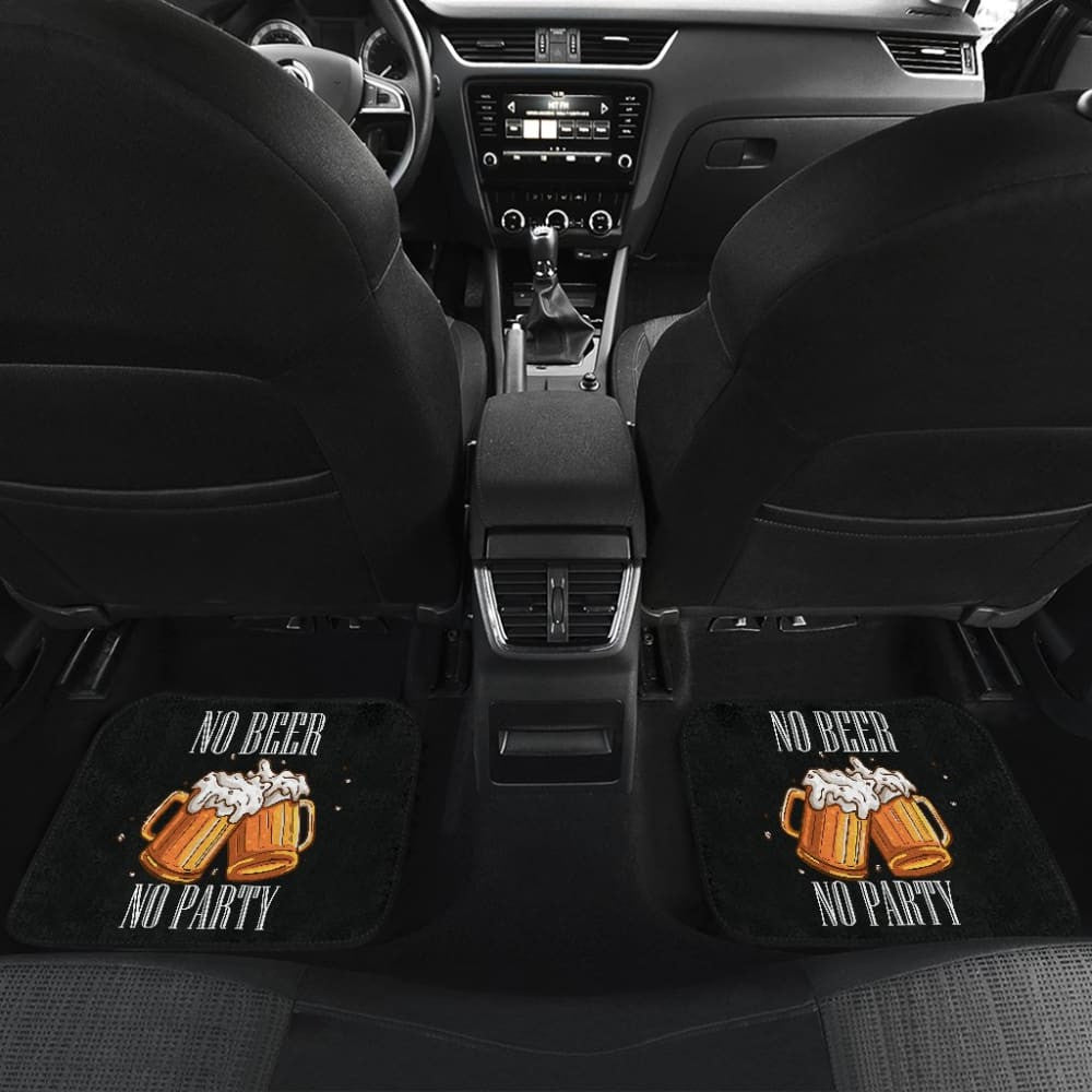 No Beer No Party Alcoholic Drunk Funny Car Floor Mats