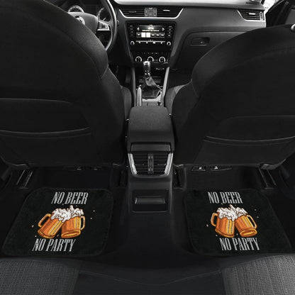 No Beer No Party Alcoholic Drunk Funny Car Floor Mats
