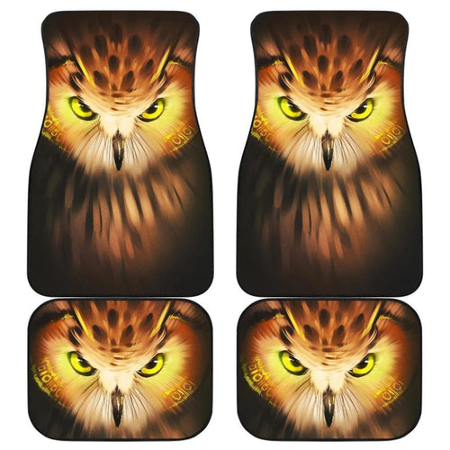 Owl Angry Face Wild Animal Car Floor Mats