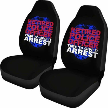 Retired Police Officer Car Seat Covers