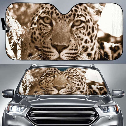 Leopard Wildlife South Africa Close Up Hd Car Sun Shade