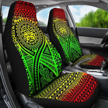 Hawaii Tribal Tiki Sun God Car Seat Covers