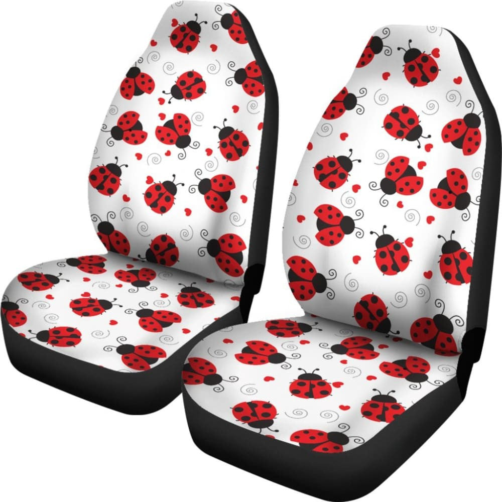 Ladybug Love Car Seat Covers Print Set