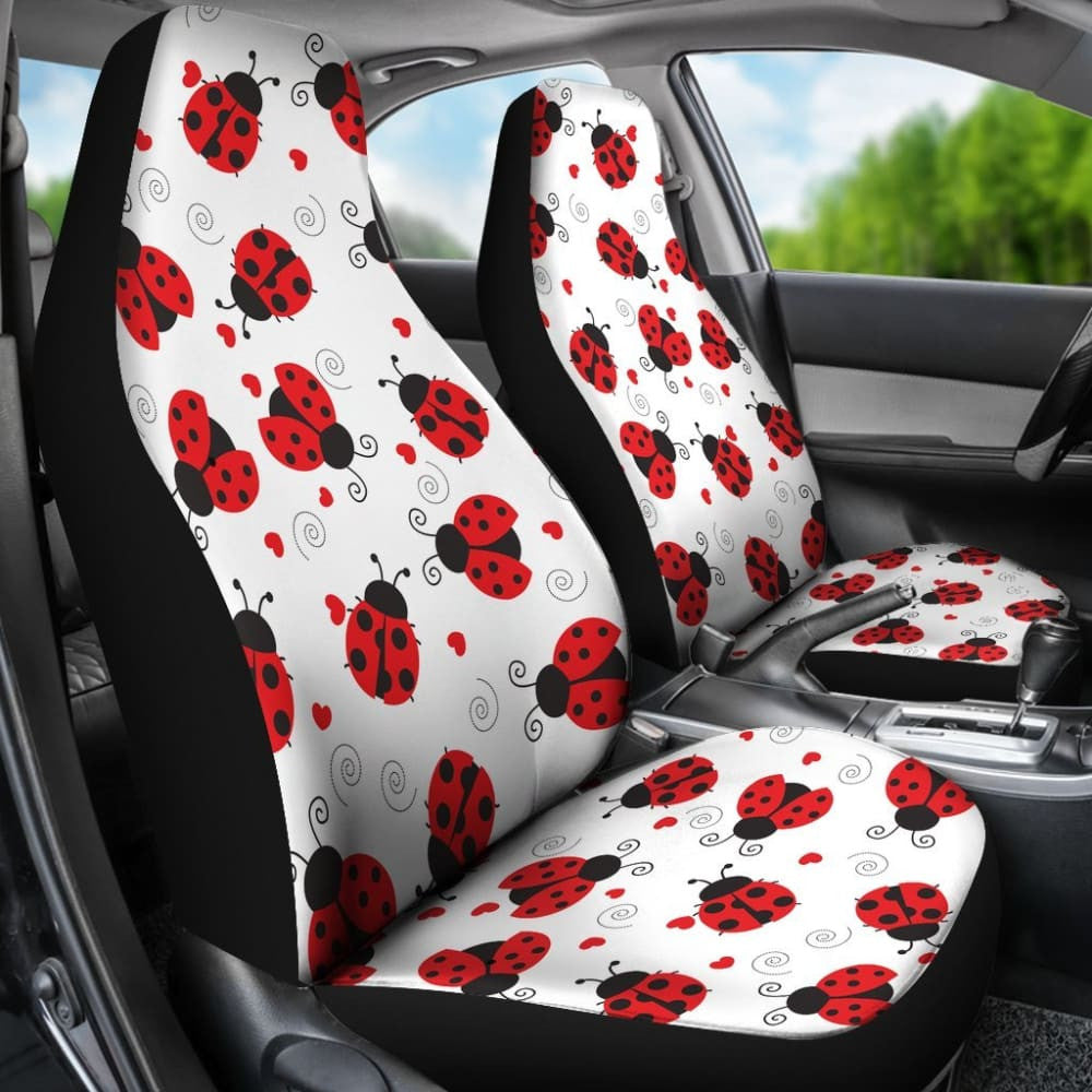 Ladybug Love Car Seat Covers Print Set