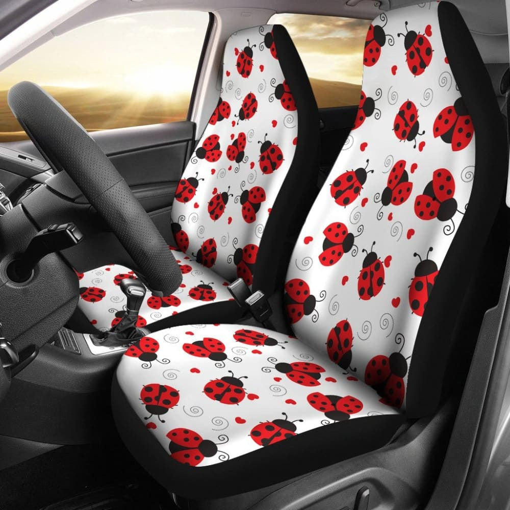 Ladybug Love Car Seat Covers Print Set