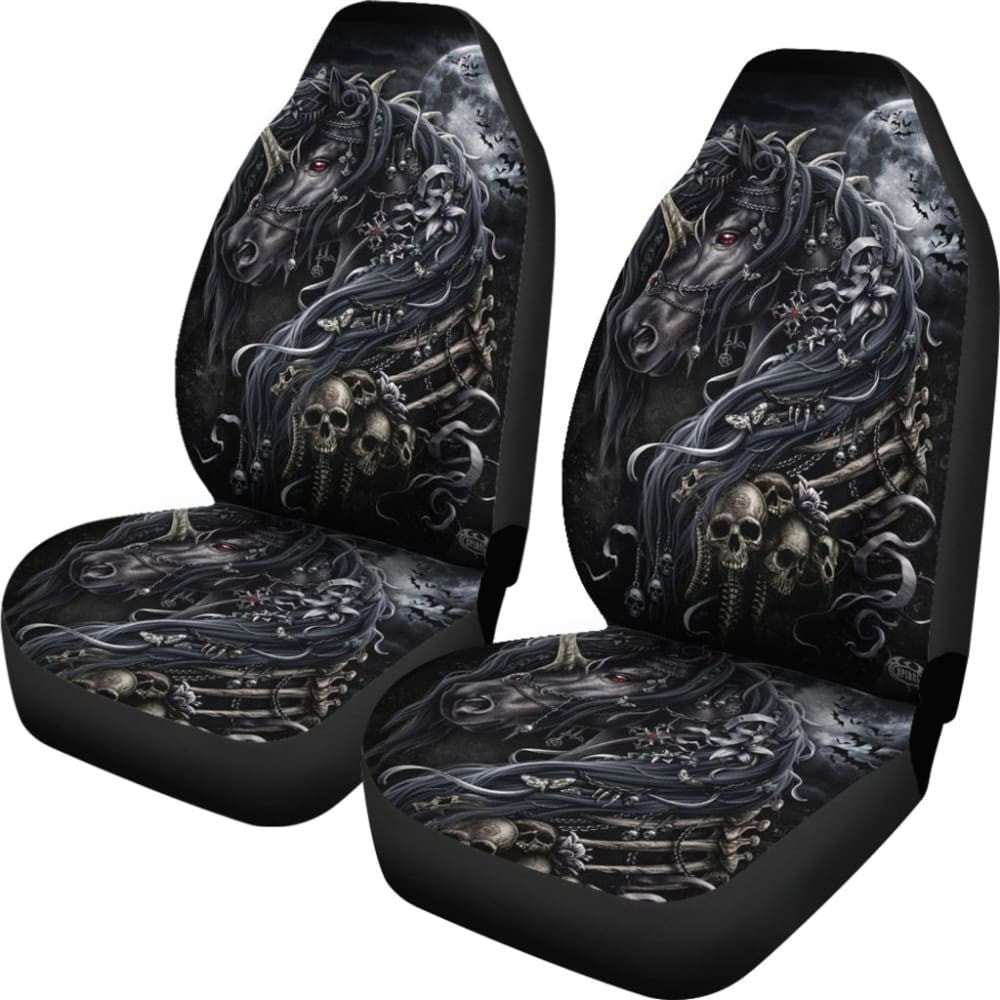 Pcs Sugar Skull Horse Car Seat Covers