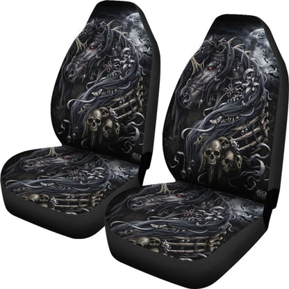 Pcs Sugar Skull Horse Car Seat Covers
