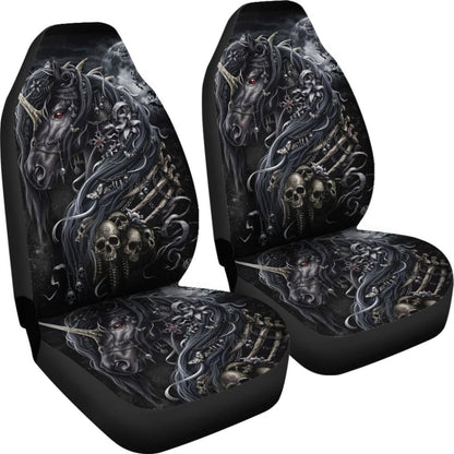 Pcs Sugar Skull Horse Car Seat Covers