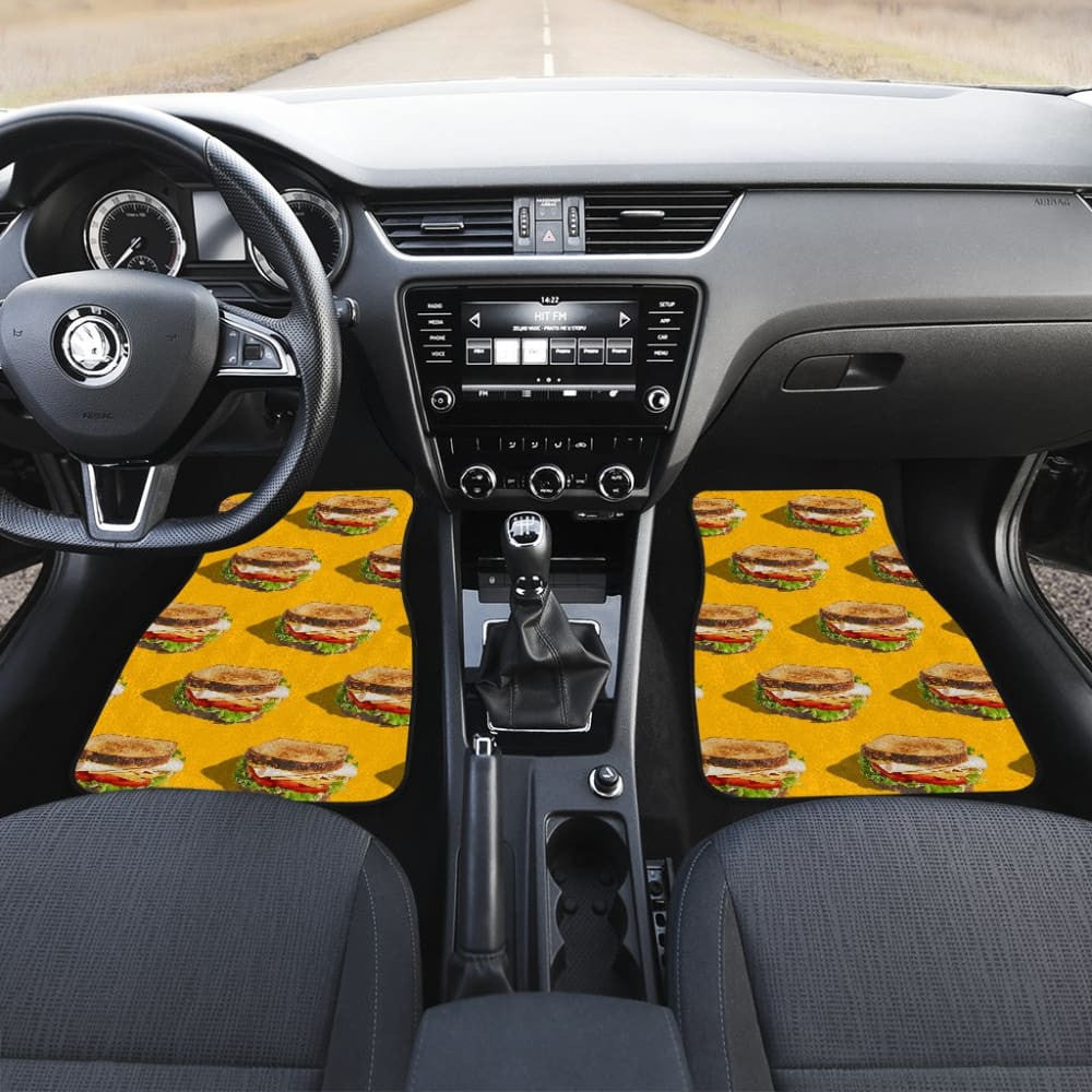 Cute Sandwich Pattern Car Floor Mats