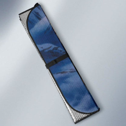 Car Sun Shades With Snow Leopard Print