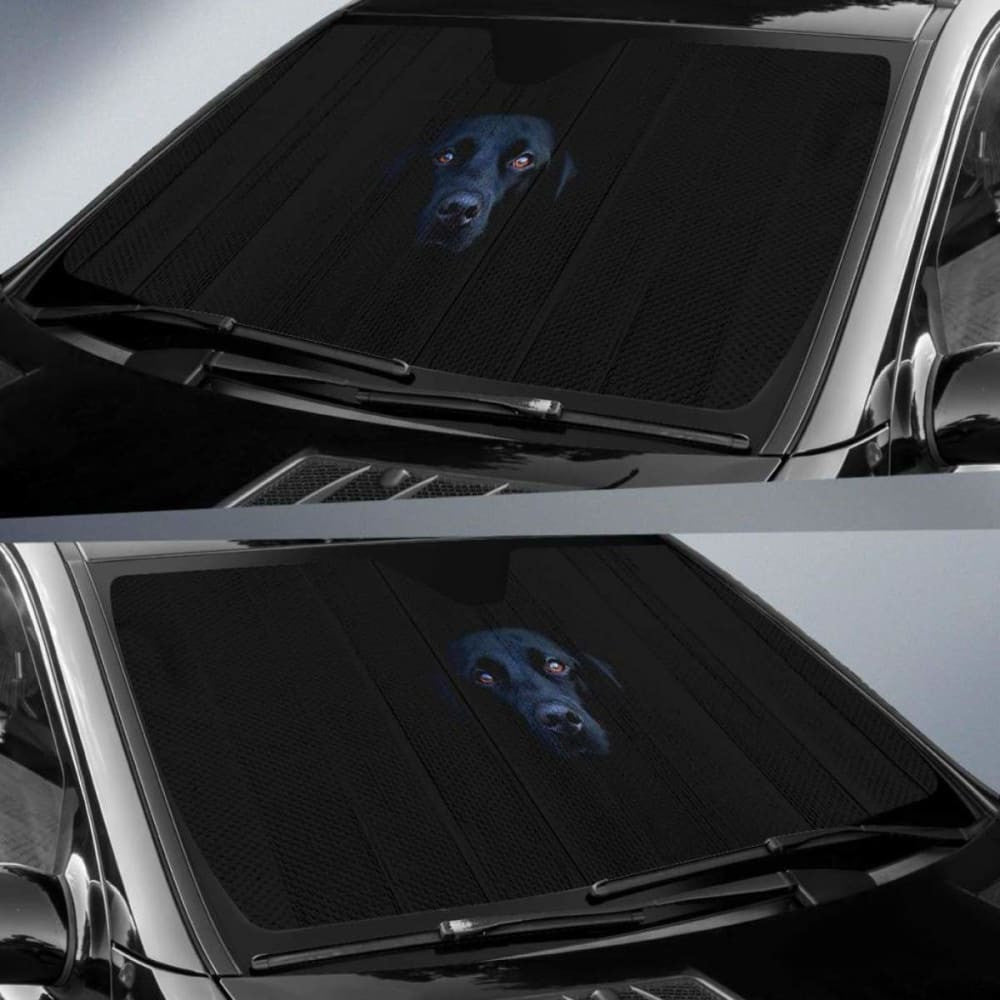 Black Labrador Labrador Retriever Breed Dog Dark Hd Car Sun Shade