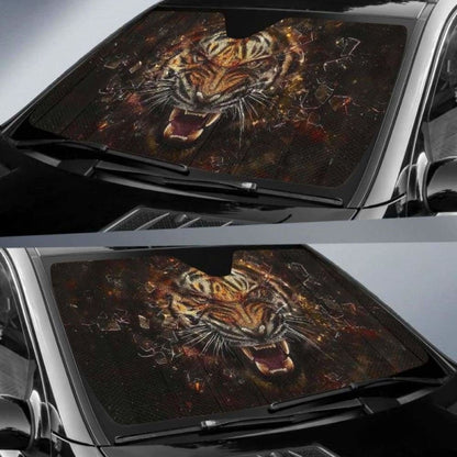Tiger Angry Car Auto Sun Shades