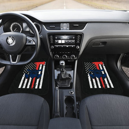 Firefighter Fire and Rescue, Courage, Honor Thin Red Line Car Floor Mats