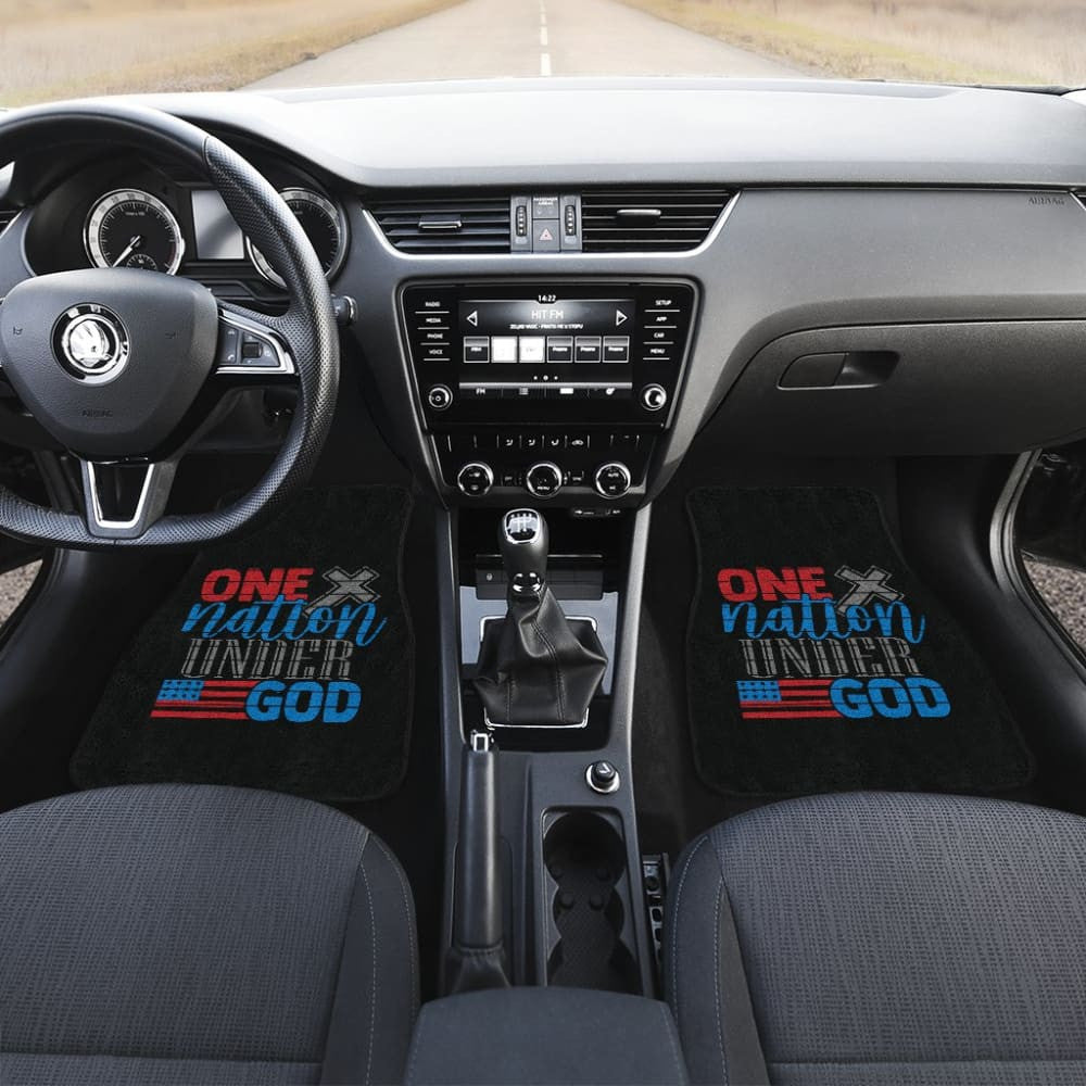 Simple Great One Nation Under God American Flag Car Floor Mats