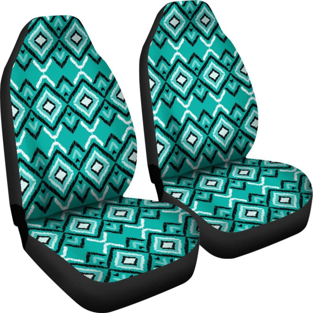 Teal Aztec Car Seat Covers