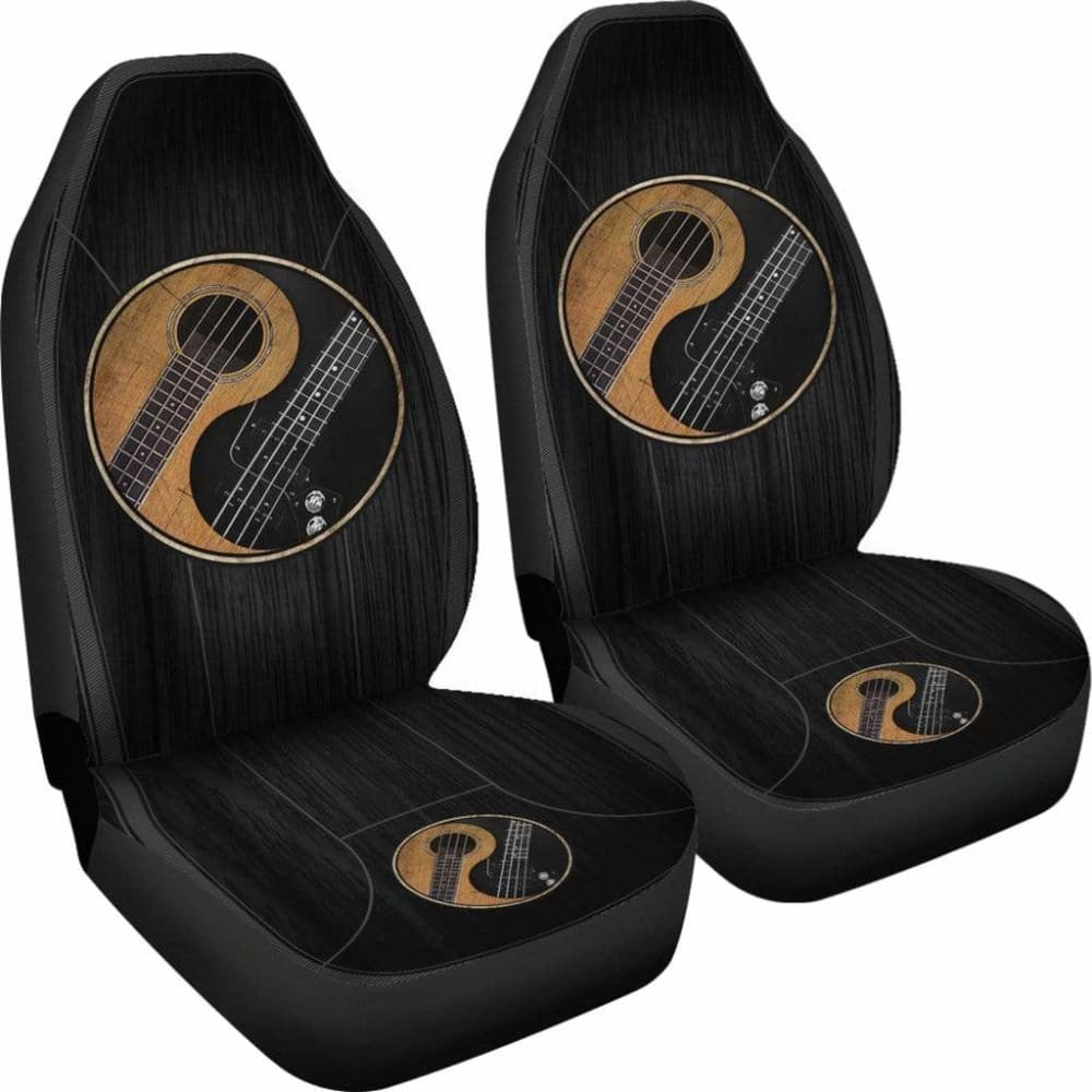 Yin Yang Bass Guitar - Car Seat Cover