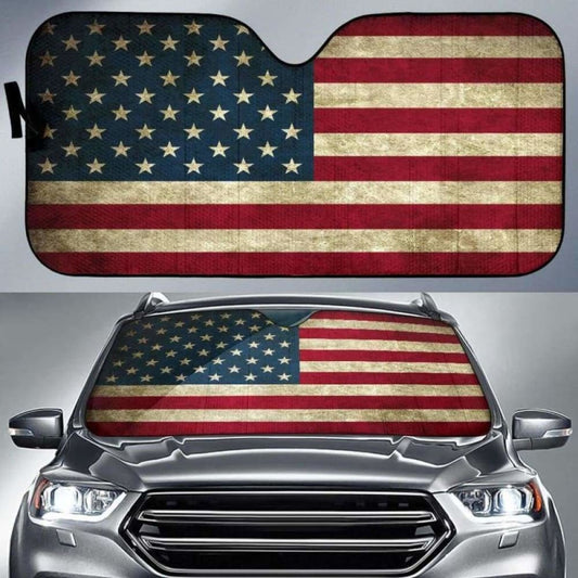 American Flag Auto Sun Shades