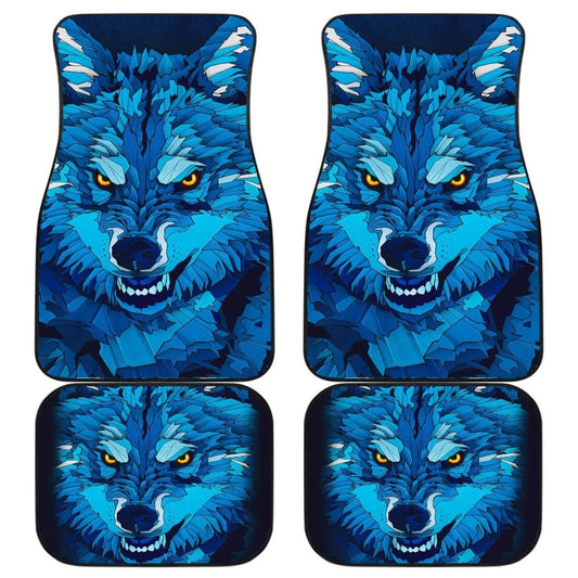 Wolf Front And Back Car Mats