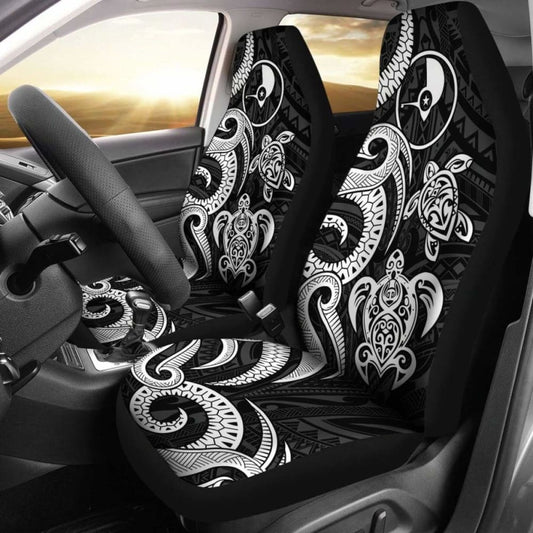 Yap Micronesian Car Seat Covers - White Tentacle Turtle -