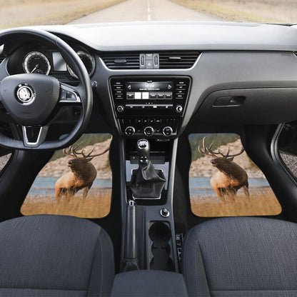 Beautiful Elk on River Car Floor Mat