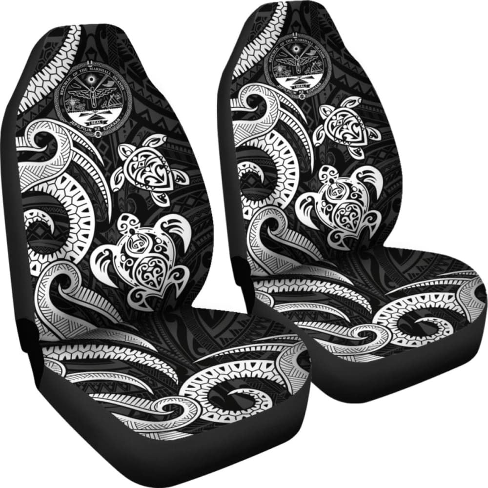 Marshall Islands Car Seat Covers - Tentacle Turtle White  -