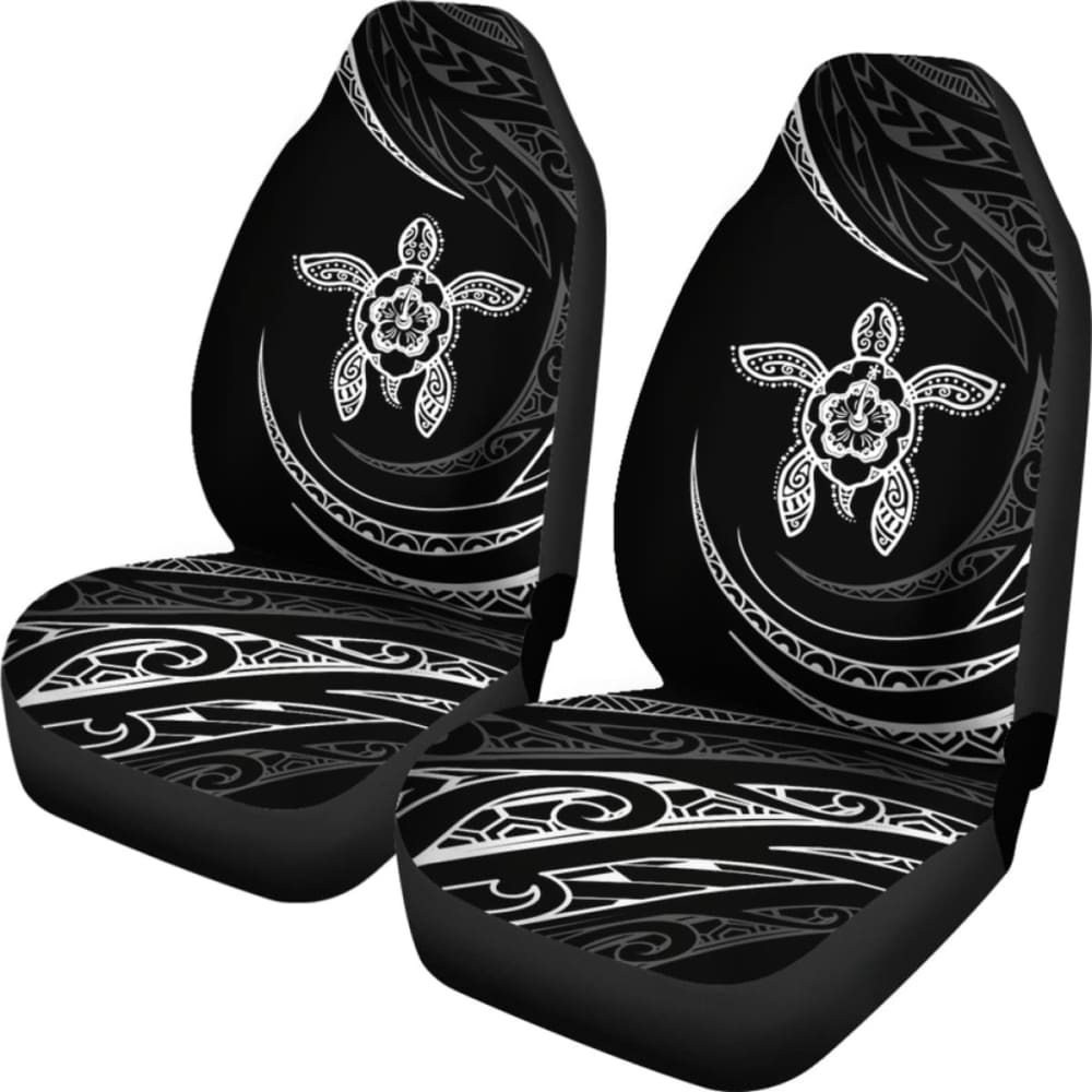 Hawaii Turtle Hibiscus Car Seat Covers - White - Best Look -