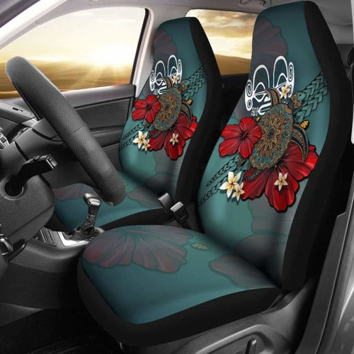 Marquesas Islands Car Seat Covers Blue Turtle Tribal Amazing