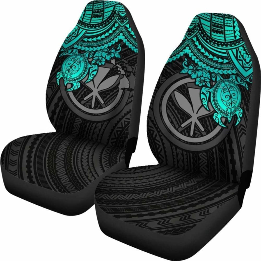 Polynesian Hawaii Car Seat Covers - Turquoise Turtle - Amazing