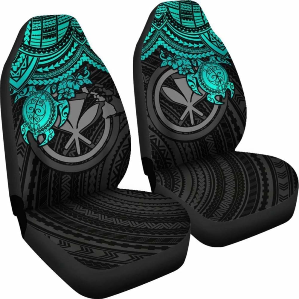 Polynesian Hawaii Car Seat Covers - Turquoise Turtle - Amazing